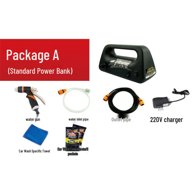 

Portable Rechargeable High-Pressure Wireless Car Washer with Lithium Battery