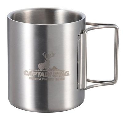 Captain Stag Captain Stag Uh 2018 [outdoor Tumbler 250ml New Freedom Double Stainless Hollow Double Structure Folding Handle Stainless]
