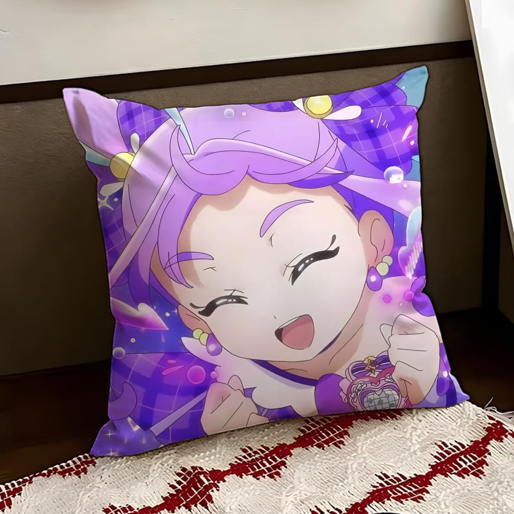 YYou and Idol PPretty Cure Cushion Cover Reversible Soft Durable Pillow Cover Home  Car MultiScene Use for Daily Comfort