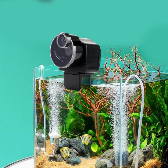 Yousheng 60ml Automatic Fish Feeder for Aquarium Auto Fish Food Dispenser Battery Operated Fish Feeder for Fish Turtle Tank