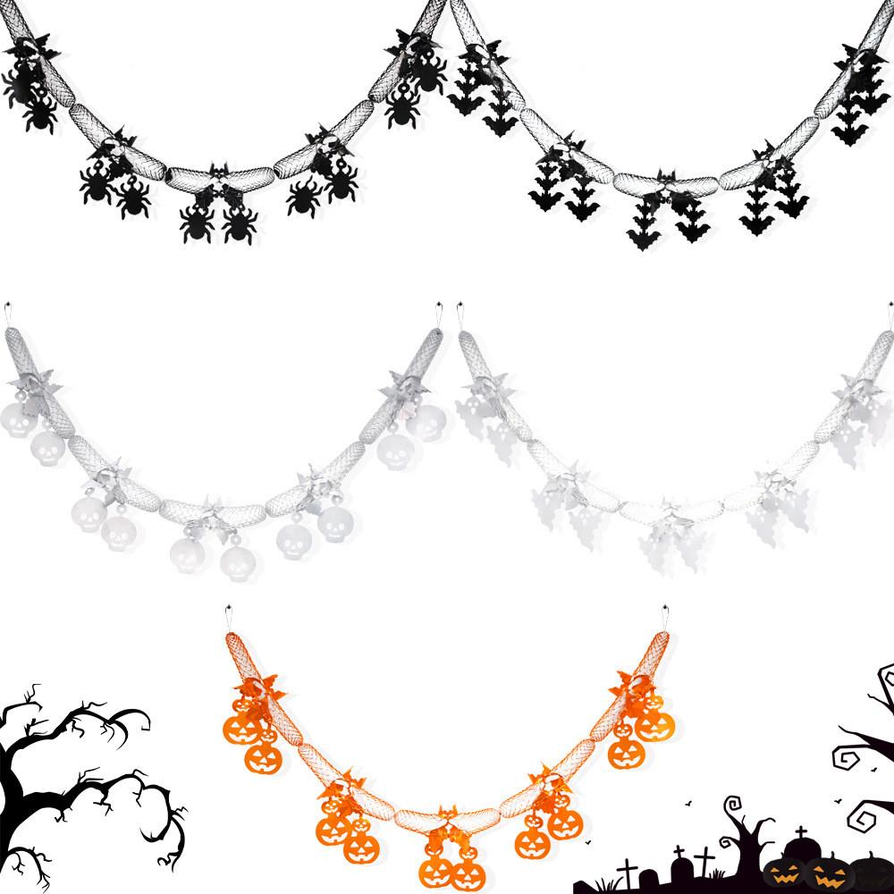Halloween Honeycomb Eyecatching Garlands Featuring Spider Pumpkin Bat Ghosts