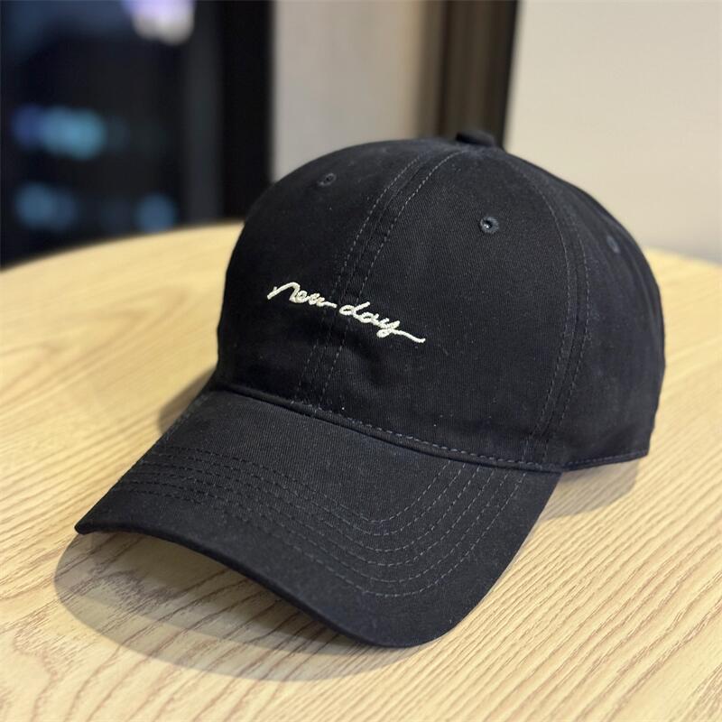 Fashion Hat Big Head Circumference Simple Embroidery Soft Top Baseball Cap Children Wide Brim Big Face Small Versatile Shade Cap Men