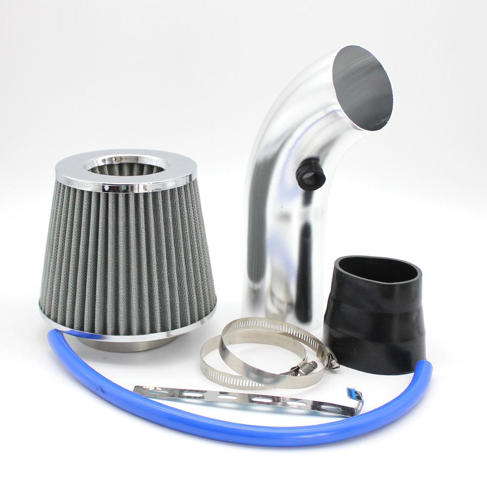 Universal 76MM Aluminum Intake Pipe & Air Filter Kit - Mushroom Head Design