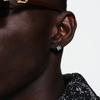 Dragon Claw Zirconia Stud Earrings for Nails of The Ear Hole - Men's Flash Diamond Ear Bar Studs - High-End Earpiece Studs Ear Jewelry