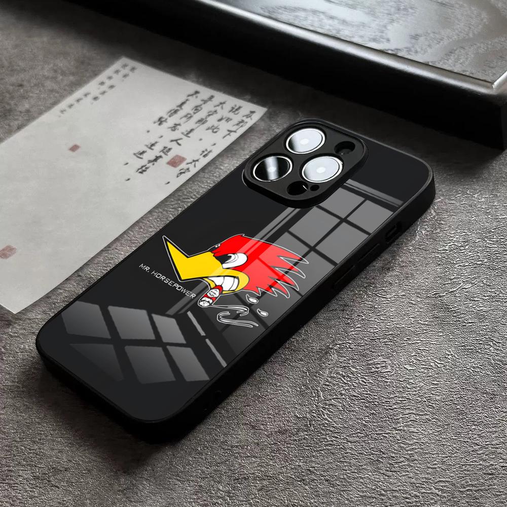 Mr Horsepowers Phone Case For iPhone 18 16 Pro Max 15 Plus 14 Pro 12 11 13 Mini X XR XS Max 8 7 Plus SE Glass Cover