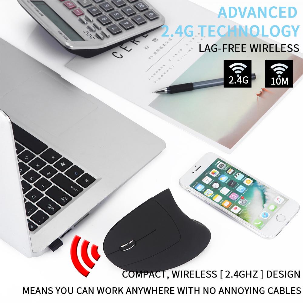 Left-Handed Ergonomic Wireless Charging Mouse - Fifth Gen