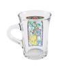 Yaxel Stained Glass Style Cute Mug Microwave Safe Tempered Glass Dishwasher Safe Cup Glass 230ml Made in France Disney Beauty and the Beast 82598