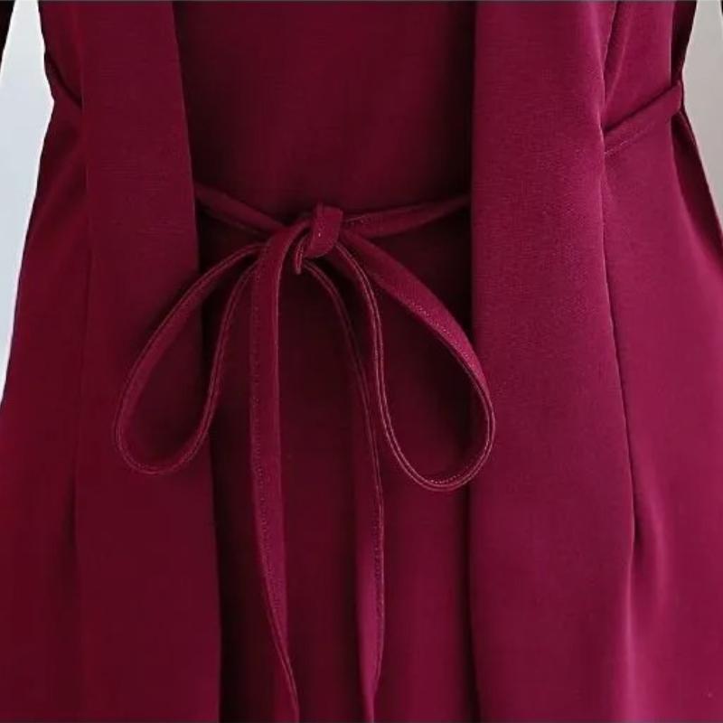 Rochie falsă din două piese pentru femei de mărime mare Rochie pentru femeie cu mânecă lungă Burta mamei de slăbit