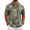 Herren Poloshirt Kurzarm Lockerer Schnitt Freizeit Hawaiianischer Stil Bedrucktes Oberteil Klassischer Kragen Entspanntes Design
