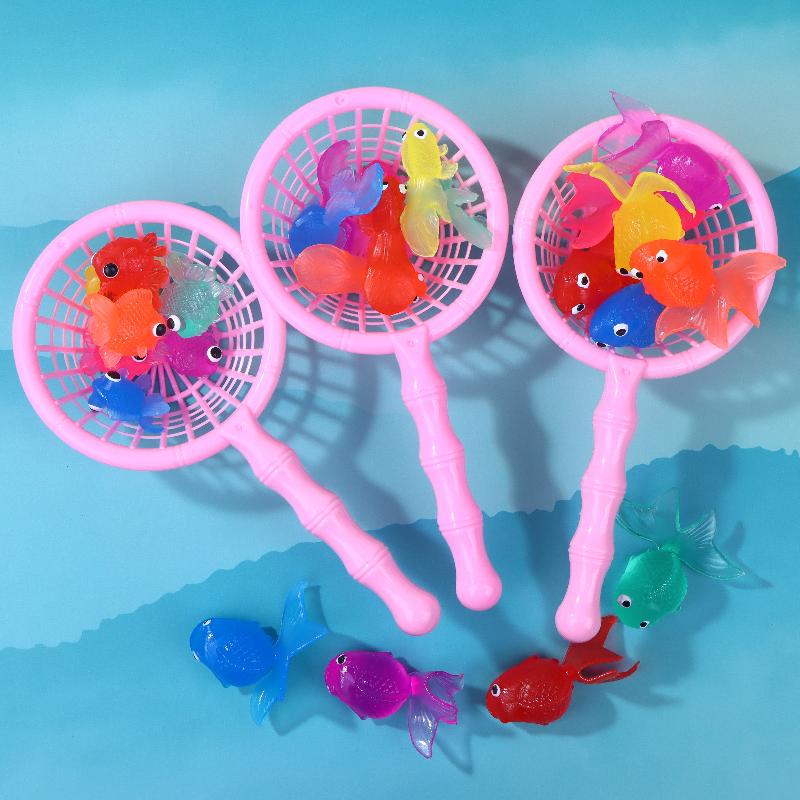 1 Set Toddlers Bathing Shower Gifts Kawaii Simulation Rubber Goldfish Baby Bath Water Play Games Toys For Kids