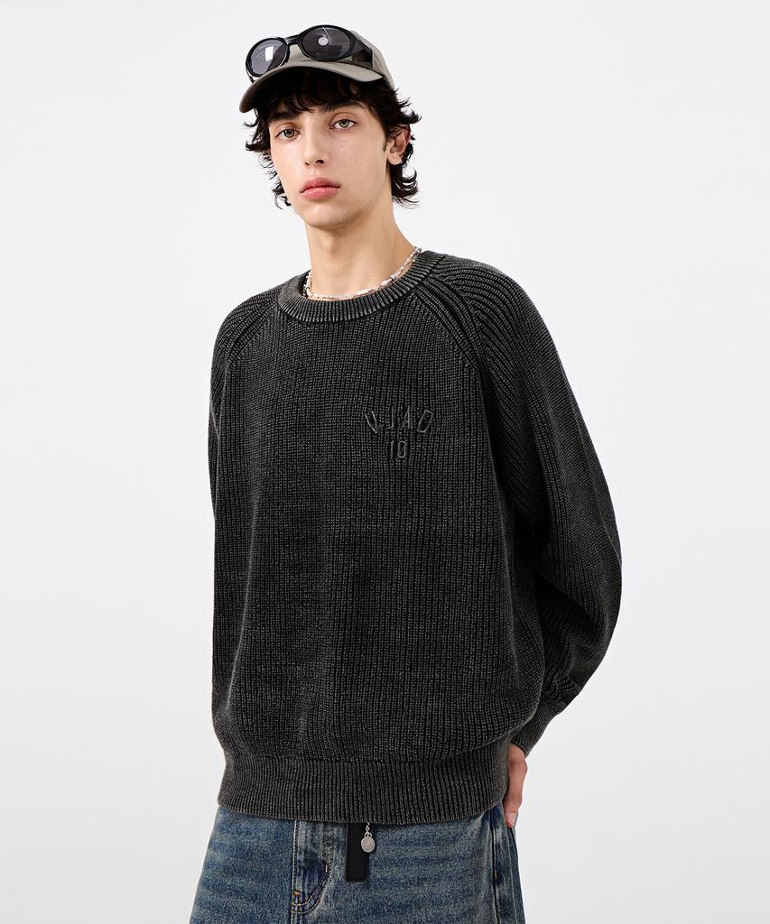 Dimiteulibeullaeg Vlad Pigment Raglan Hacci Round Knit_Pigment Charcoal