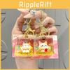 Creative Cute Acrylic Panda Liquid Keychain Pendant For Girls Car Backpack Accessories