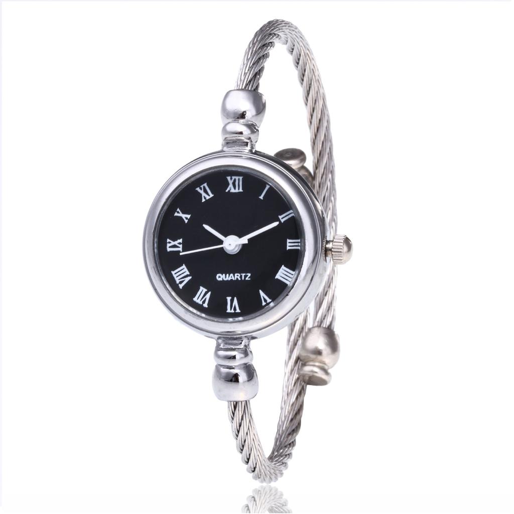 1PC Simple Silver Women's Watch Elegant Small Bracelet Women's Clock Fashion Retro Women's Watch Gift LXY
