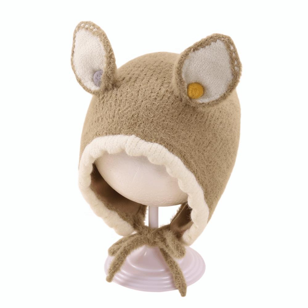 Rabbit Ears Baby Knit Hat Warm Baby Knitted Hats Cute Baby Ear Protection Hat  Autumn Winter