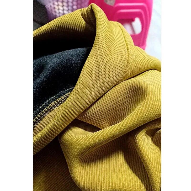 Integrovaný sametový hřejivý top Slim dámský pulovr Plyšový zateplený Polovysoký límec Spodní tričko Jednoduché ležérní Cestování Podzim Zima