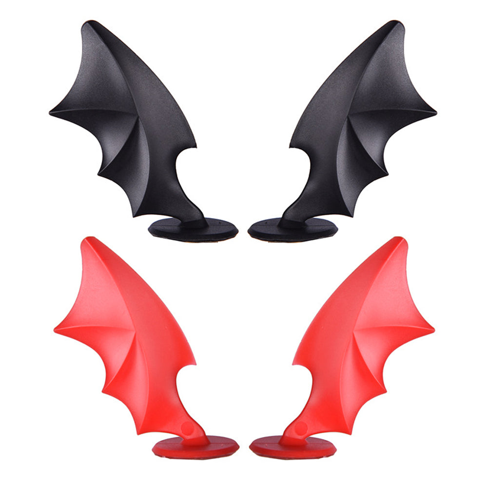 Suction Cup Demon Wings Decor Strips For Motorcycle Helmets Car Bike Helmet Accessories Riding Gear Decoration For Men Women
