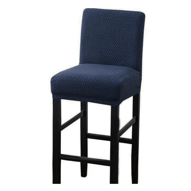 Jacquard Spandex elastic Chair Cover Solid Seat Covers for Bar Stool Chairs Slipcover Home Hotel Banquet Dining Chair Decoration