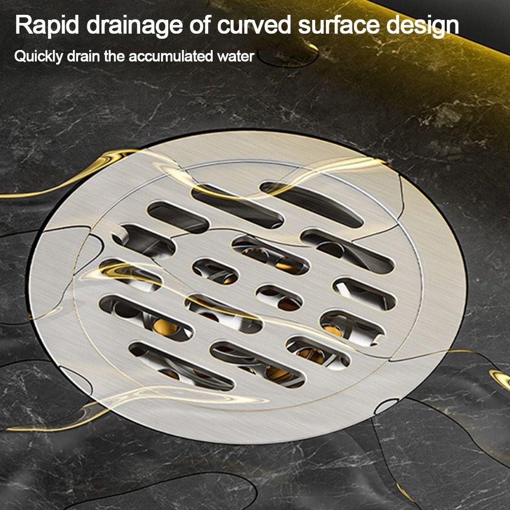 With Grid Grate Cover Shower Floor Drain Sewer Drain Filter Bathroom Washing Machine Accessories