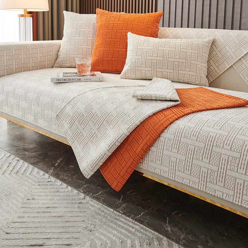 

Новая диванная подушка из синели, универсальная противоскользящая подушка для всех сезонов, простой современный универсальный чехол в скандинавском стиле с утолщенным чехлом 70*70cm