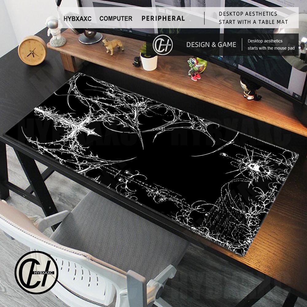 Silent Hill Gothic Gaming Mouse Pad Large Dark Cybersigilism Desk Mat Horror Aesthetic Mousepad Black Castle Skull Art Deskmat