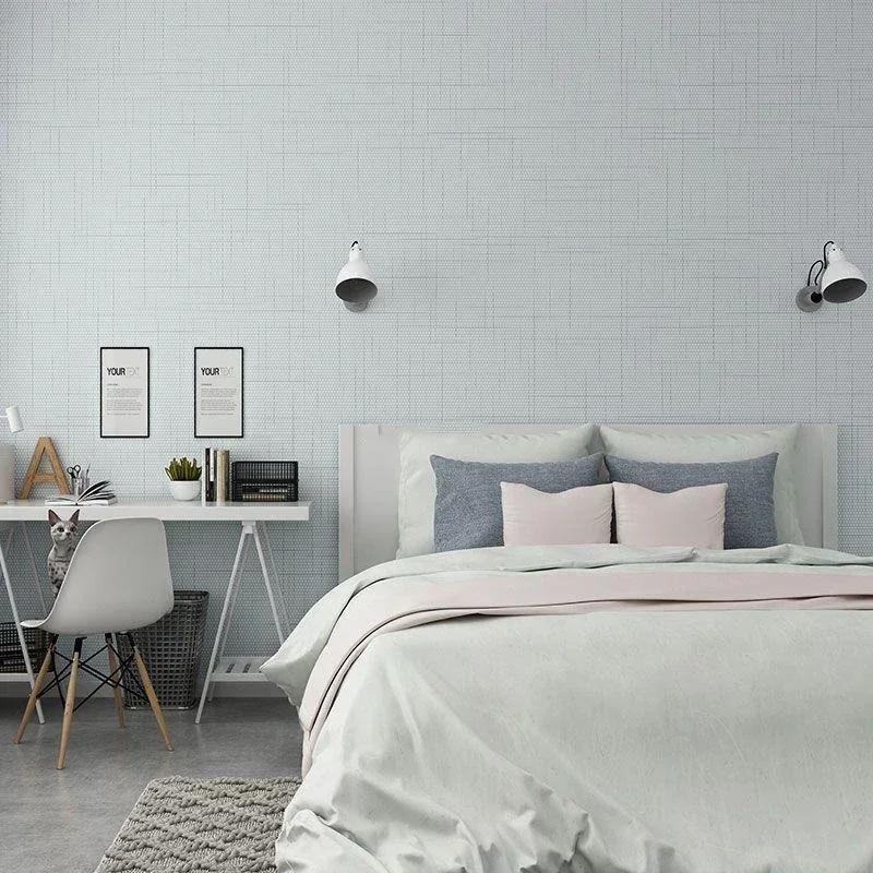 Solid Simple Modern Metallic Wallpaper Roll Cement Concrete Texture Wall Papers Bedroom Living Room Clothing Store Home Decor