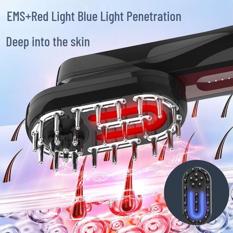 CHIGO 3-in-1 Head, Face & Body Massager with Red & Blue Light CN plug (adapter included)