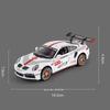 AABKQ1 1:32 Scale Porsche 911 GT3 RSR Cars Toy Miniature Model Alloy Die Cast with Light Sound Pull Back Supercar Boys Educational Toys