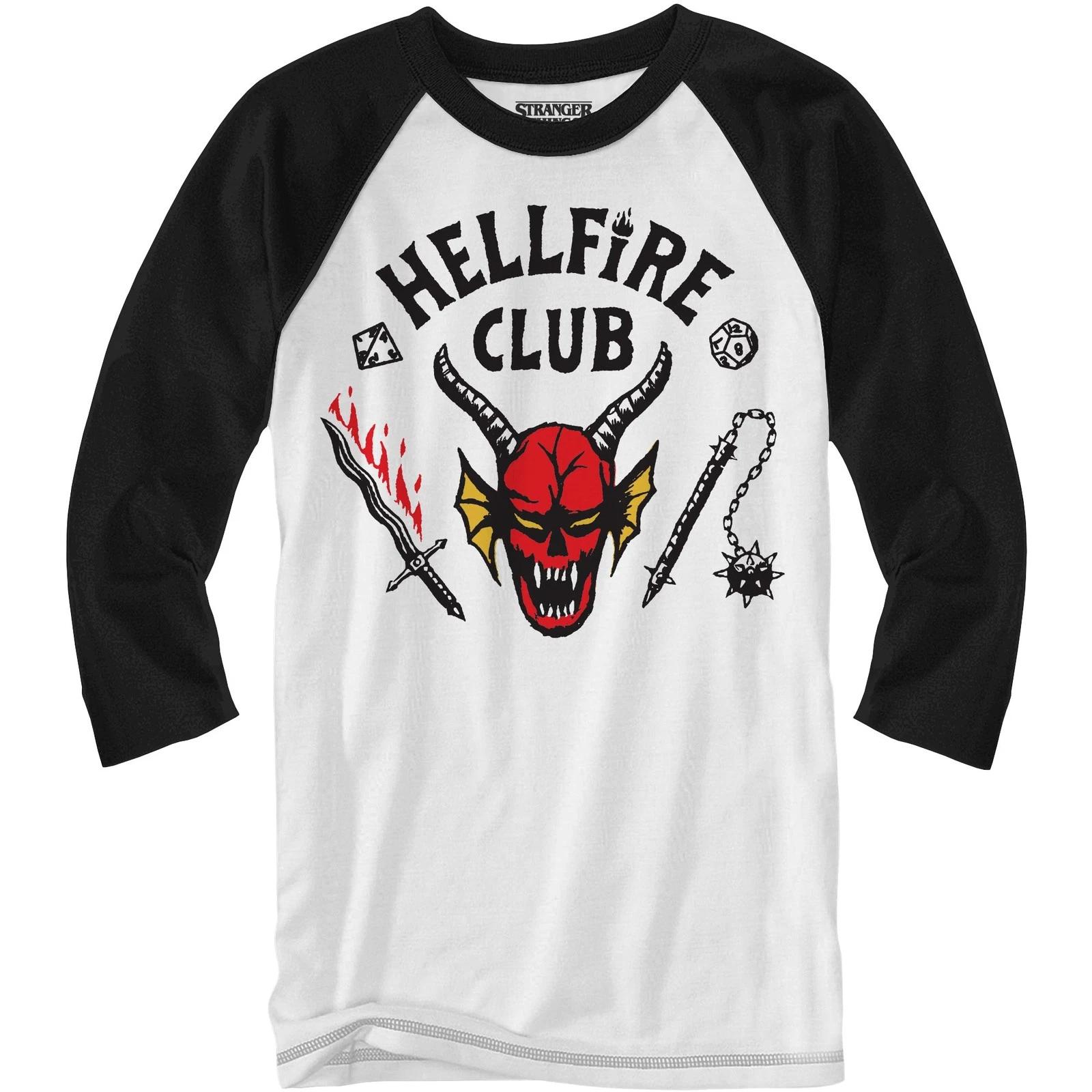Stranger Things Hellfire Club Logo Baseball Shirt 140