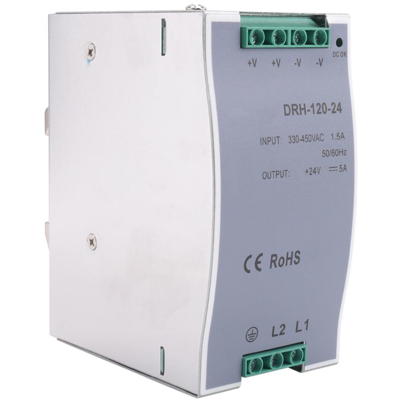 AD23-DRH-120-24 Switching Power Supply 380AC 120W Single Output 24V Industrial Din Rail Power Supply Switch