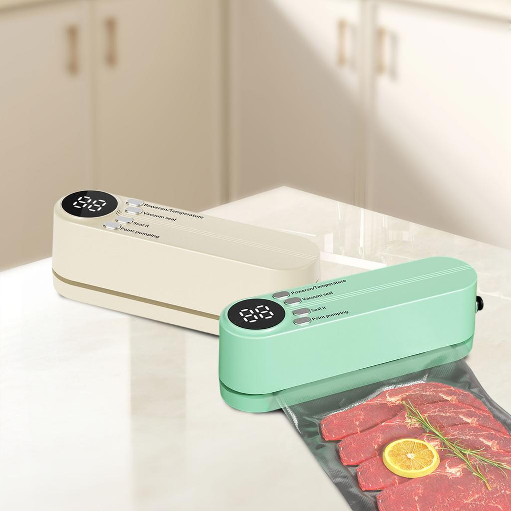 Wireless Vacuum Sealer, Household Vacuum Food Bag, Rechargeable Laminator Kitchen Packaging Machine