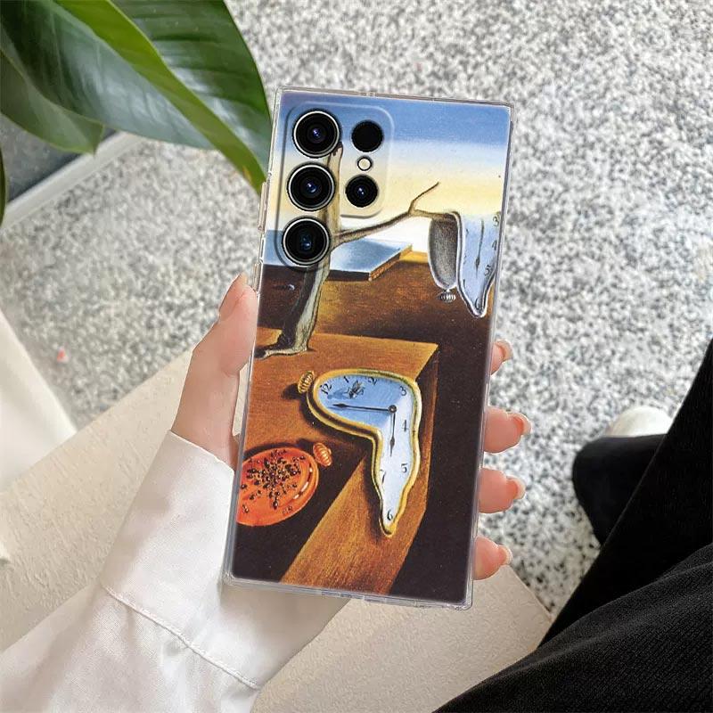 

Ретро Масляная живопись Ван Гог Ночное небо Прозрачный чехол Для Samsung Galaxy S26 S25 S24 S23 Ultra S20 S21 FE S22 Plus S26 5g Чехол для телефона Galaxy S20