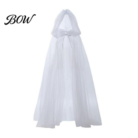 Floor-length Cloak Hooded Mesh for Adults, 2 Layer Sheer Tulle Cape, Fairy Tale Gothic Witch Queen Cosplay Costume Halloween Renaissance Accessories