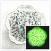 100 Stück 7x4mm A-Z Leuchtende Perlen Buchstabenperlen Acryl Abstandshalter Perlen Für Schmuckherstellung DIY Anhänger Armband