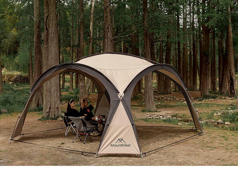 Bergkuppel Campingzelt: Großes Outdoor-Vordach für mehrere Gäste, ideal für Campingplätze und Selbstfahrer-Touren.