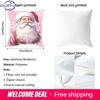 Blue Dancing Butterfly Print Home Decor Pillowcase Bedroom Living Room Sofa Decoration Polyester Cushion Cover with Zipper
