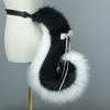 Cute Simulation Beast Ear Hair Accessories Beast Tail Comic Show Accessories Tail Fold Ears Cute Dog Ears Dog Tail Headband Headband Headgear Set