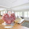 Romantic Mom Tabletop Sign Acrylic Heart Shaped Table Ornament  Coffee Table