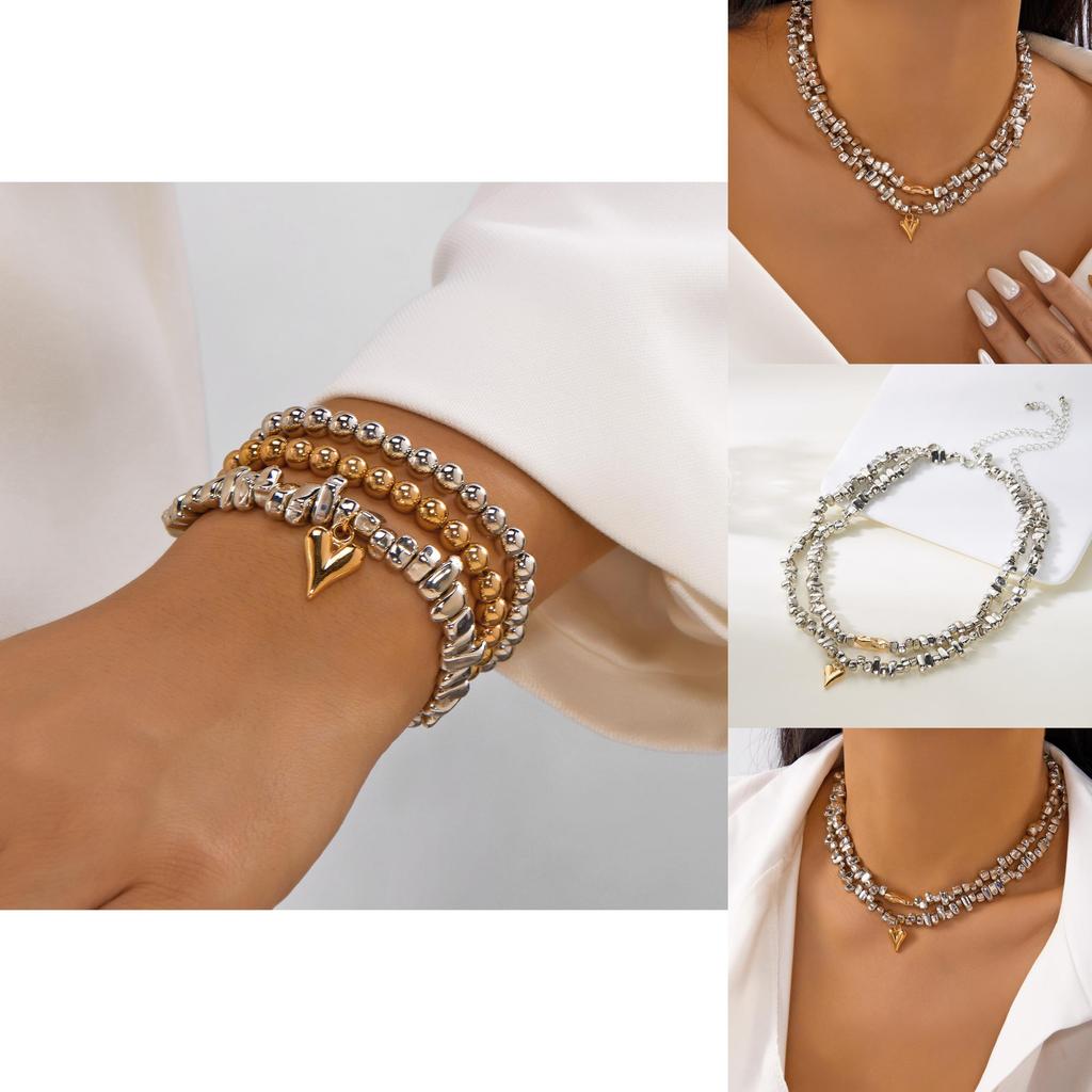 Modern Geometric Jewelry For Women With Alloy Pendants In Minimalist Design