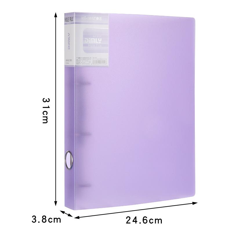 Four-hole A4 Punching Binder Send Hole Punch 4-hole Folder A4 Paper Clip Information Book Storage Transparent Book Clip