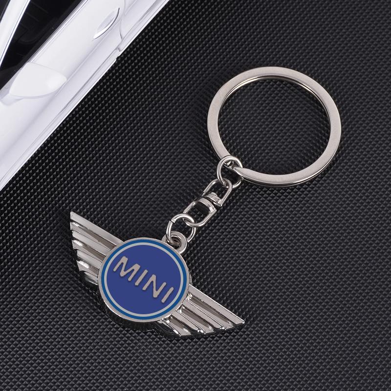 Metal Car Keychain Badge Key Ring Pendant Car Key Accessories For For BMW Mini Cooper R50 R53 R55 R56 R60 R61 F54 F55 F56 F60 ou2
