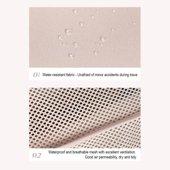 Bolsa de Armazenamento de Viagem Cinco Camadas Grande Capacidade Design Dobrável Organizador Suspenso Leve Portátil Bolsa de Higiene Suspensa