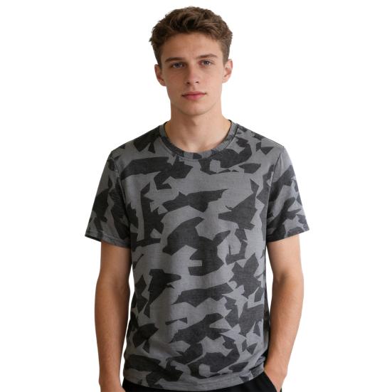 T-shirt Homme Col Rond Manches Courtes Coupe Regular T-shirt Séchage Rapide Extensible Hauts Décontractés Streetwear