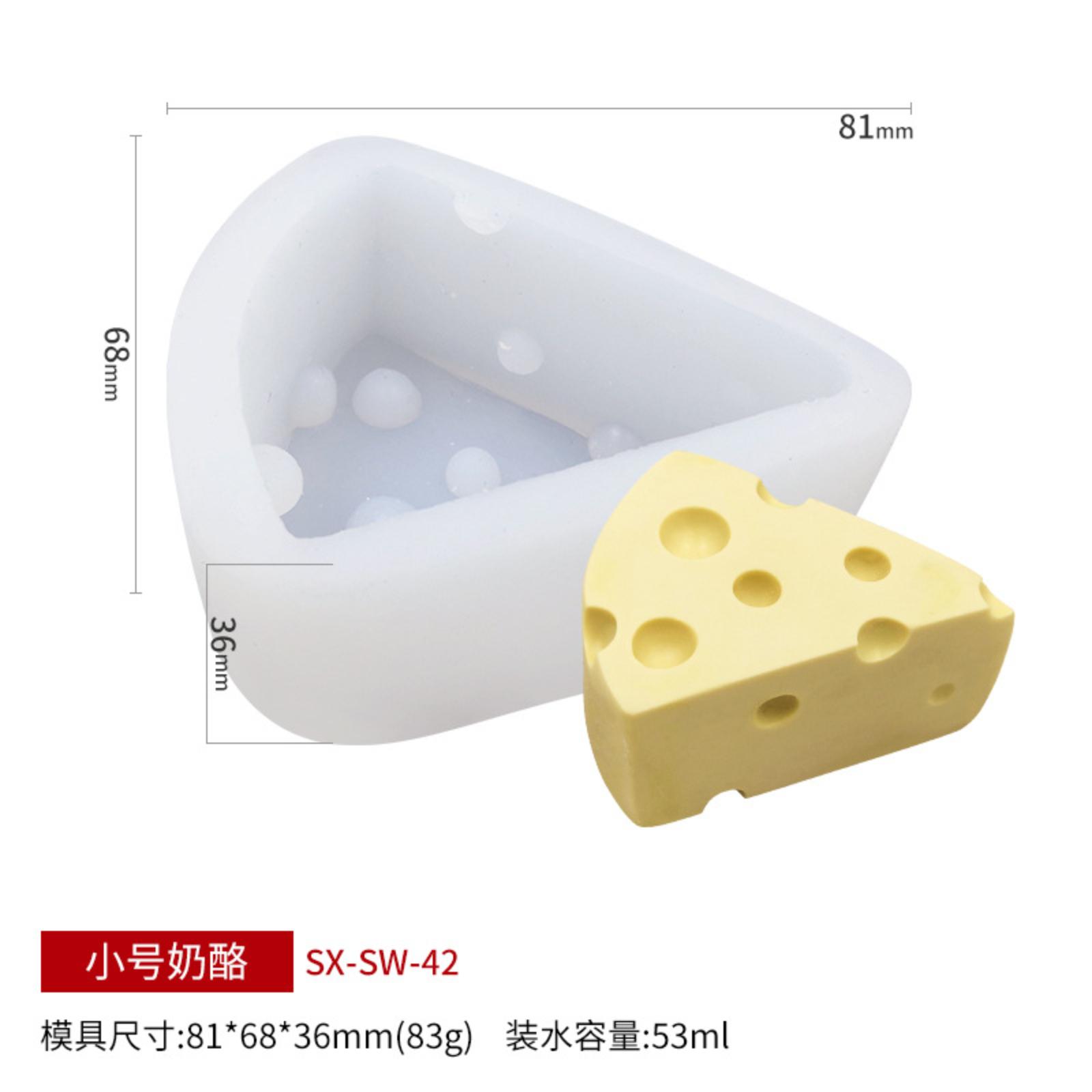 Силиконовая форма для мыла в форме сыра DIY Ручная форма для мыла для изготовления мыла Кухонная форма для рукоделия Гибкая прочная силиконовая форма для изготовления мыла One Size