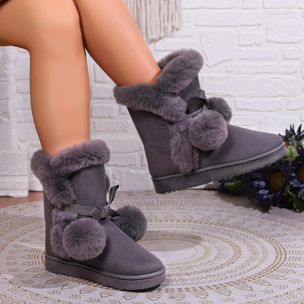 Fashion Plus Size Woman Shoes 2026 Winter New Women's Snow Boots Comfort Non Slip Women Thick Soled Ankle Boots Zapatos De Mujer