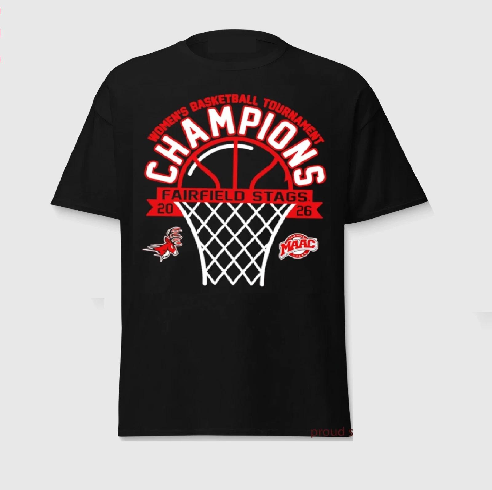 Fairfield Stags Wins Maac Basketball Tournament Champions 2026 Shirt S