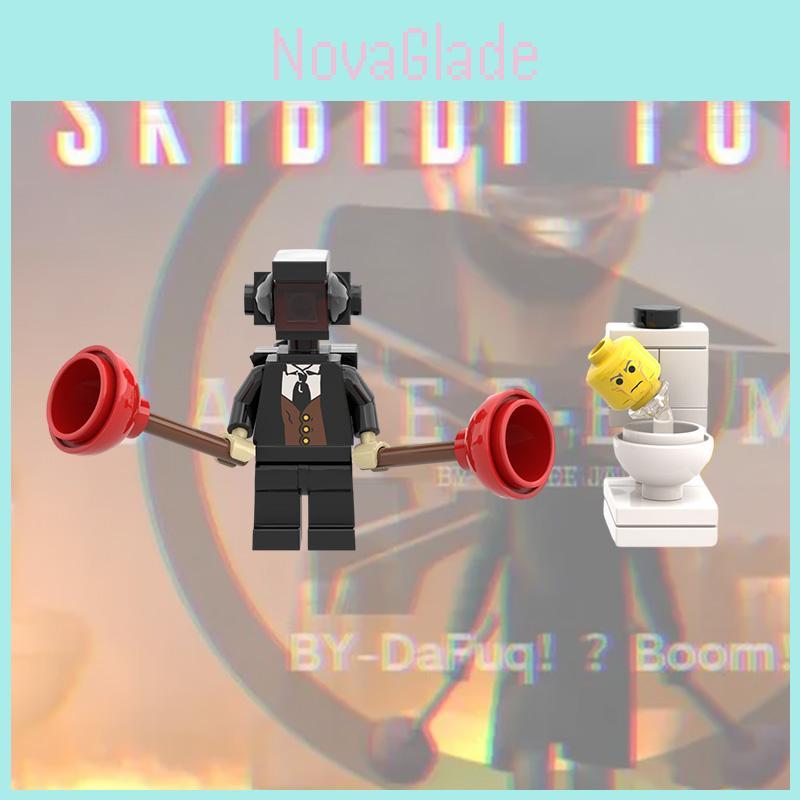 High-quality Abs Small Building Blocks Diy Toy Set For Kids Toilet Man Vs Invincible Warrior