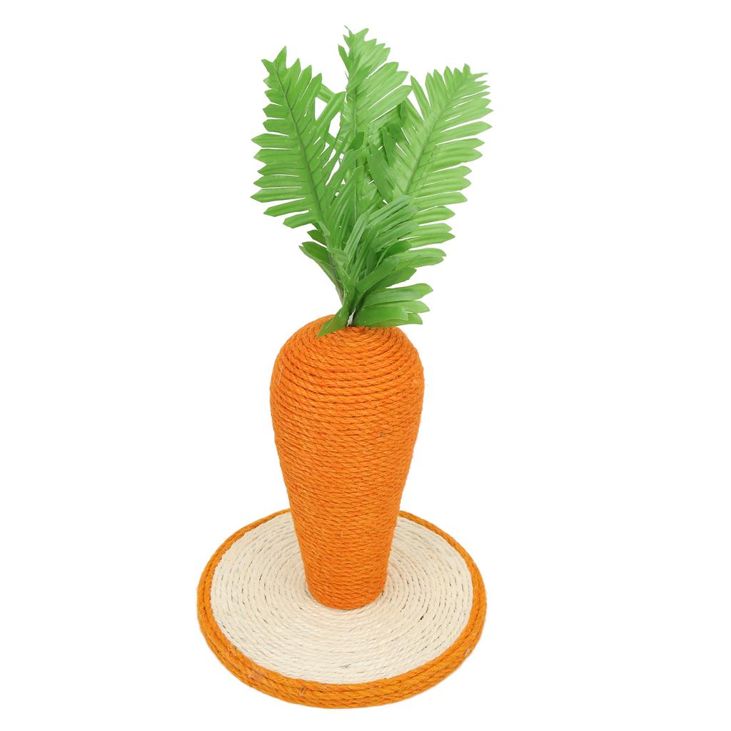 Cat Scratching Post Carrot Sisal Vertical Carrot Cat Climbing Frame for Indoor Cats Kitty Training Climbing