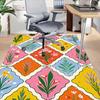 1pc Floral Pattern Area Rug Soft Flannel Floor Mat for Living Room, Bedroom and Carpet, Sofa Coffee Table Floor Mat, Decorative Rug q32