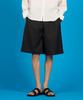 KOLEAT Men Cooling Refrigerator Bermuda Wide Cooling Elastic Waist Half Shorts [Black]