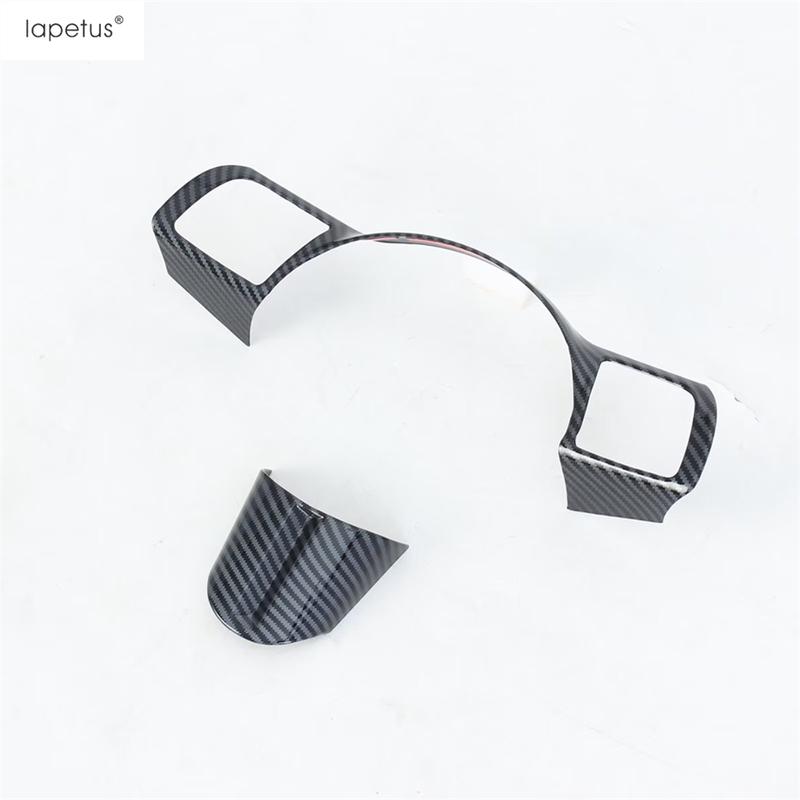 ABS Carbon Fiber Steering Wheel Panel Frame Decoration Cover Trim For Hyundai Tucson NX4 2025 & KONA 2025 Accessories Interior